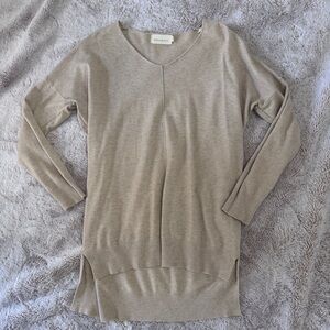 Dreamers by Debut Longline Tunic Sweater – Oatmeal – S/M